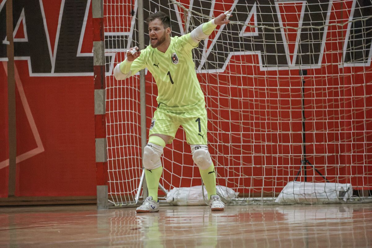 Wilco Isa Suter gab sein Futsal-Nationalteamdebüt. ⇒ÖFB/Patrick Vranovsky