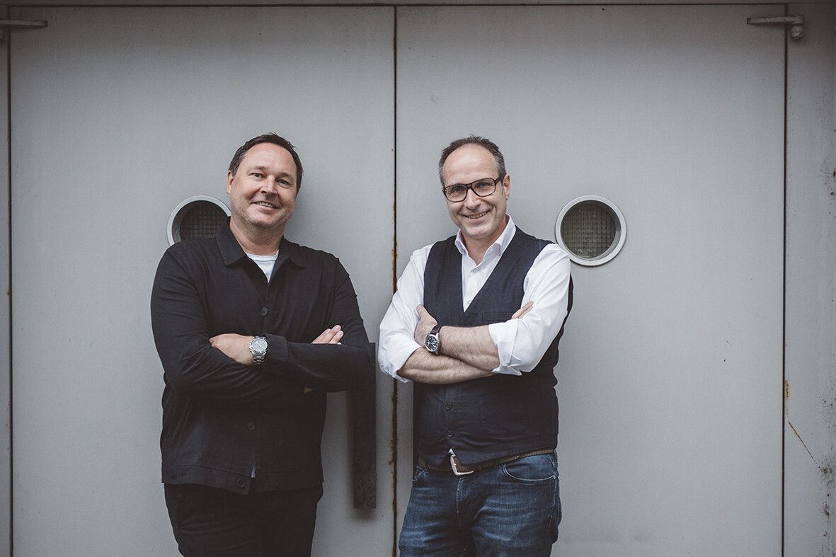 zurgams-Geschäftsführer Thomas Gschossmann und Jörg Ströhle.⇒ Marcel Mayer