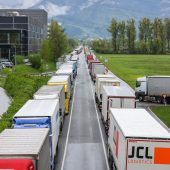 Dornbirn-Nord: Lkw-Fahrverbot zu  Ostern führte danach zum Stauchaos