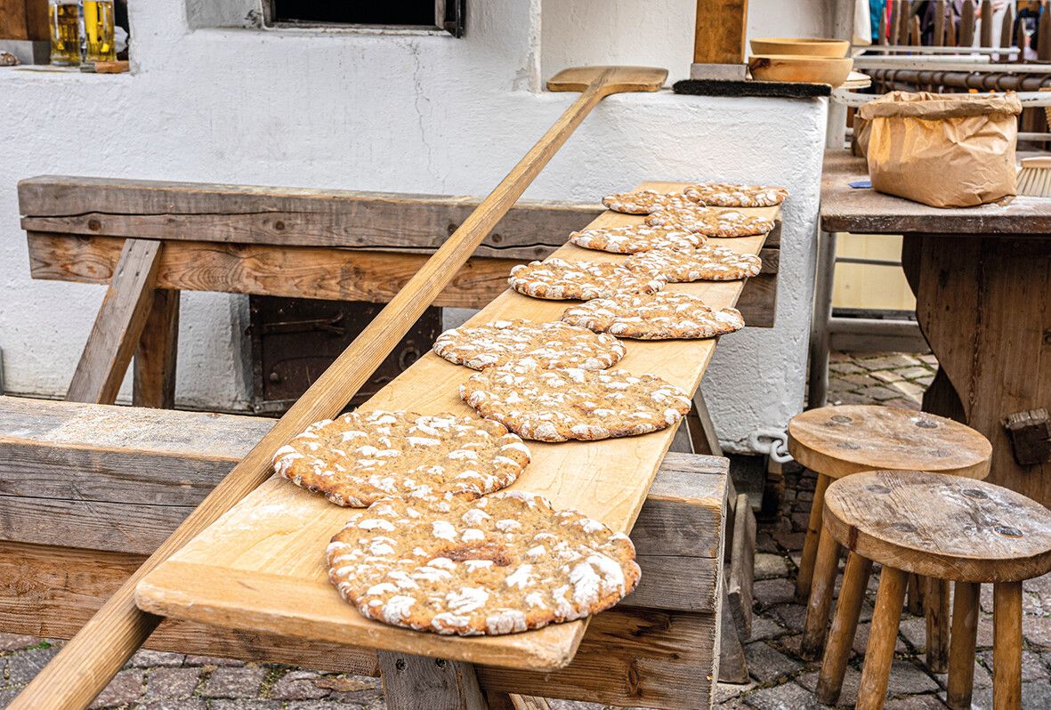 Das Schüttelbrot wurde früher von den Sennern mit auf die Alm genommen.⇒Shutterstock