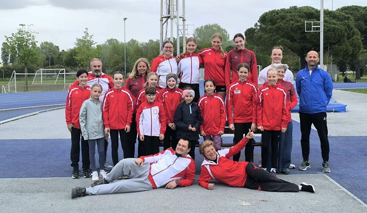 Das traditionelle Trainingslager des SV Lochau Leichtathletik in Caorle (Italien) zum Auftakt der Freiluftsaison 2025 war wieder ein voller Erfolg.⇒Manfred Schallert