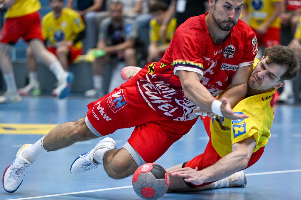 Dejan Babic und der Alpla HC Hard geraten zum Start der Best-of-three-Finalserie in Schieflage und müssen nun auswärts liefern, um den Titeltraum am Leben zu halten.⇒GEPA