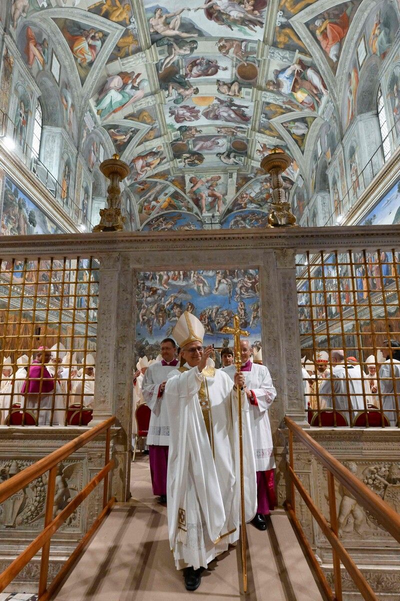 Der frischgewählte Papst Leo XIV. wird am 18. Mai offiziell als Oberhaupt der römisch-katholischen Kirche in sein Amt eingeführt.⇒AFP/VM