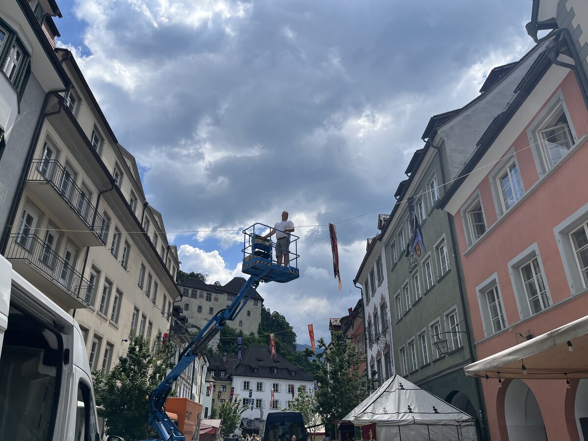 Die Arbeiten liefen auf Hochtouren. ⇒VN/LIH