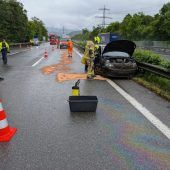 Auffahrunfall und Verkehrschaos