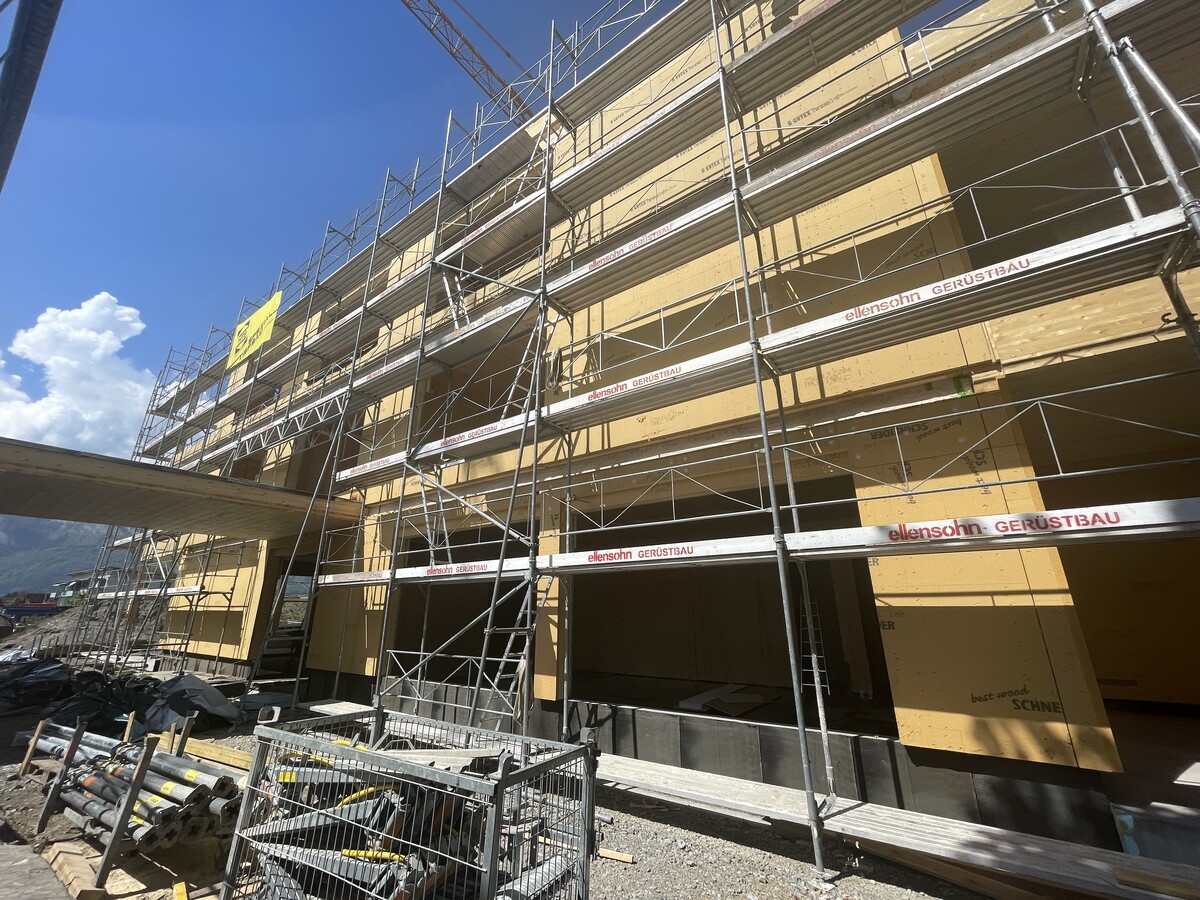 Die nachhaltige Holzbauweise prägt das neue Gebäude von Grund auf. ⇒VN/Linher (2)