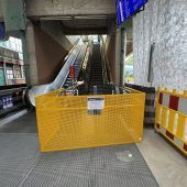 Rolltreppen-Stillstand am Bahnhof Bregenz