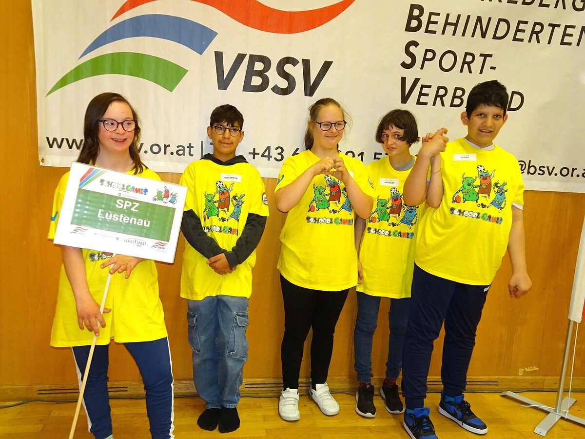 Die Schülerinnen und Schüler vom SPZ Lustenau räumten beim Boccia ab und freuten sich sehr. ⇒Carmen Thurnher