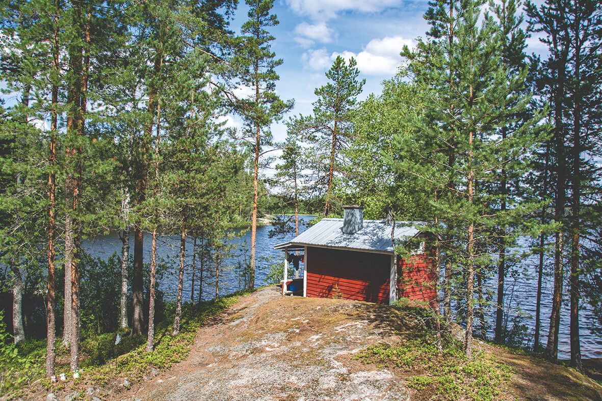 Die typische Rauchsauna gehört zur finnischen Lebensart.⇒Shutterstock