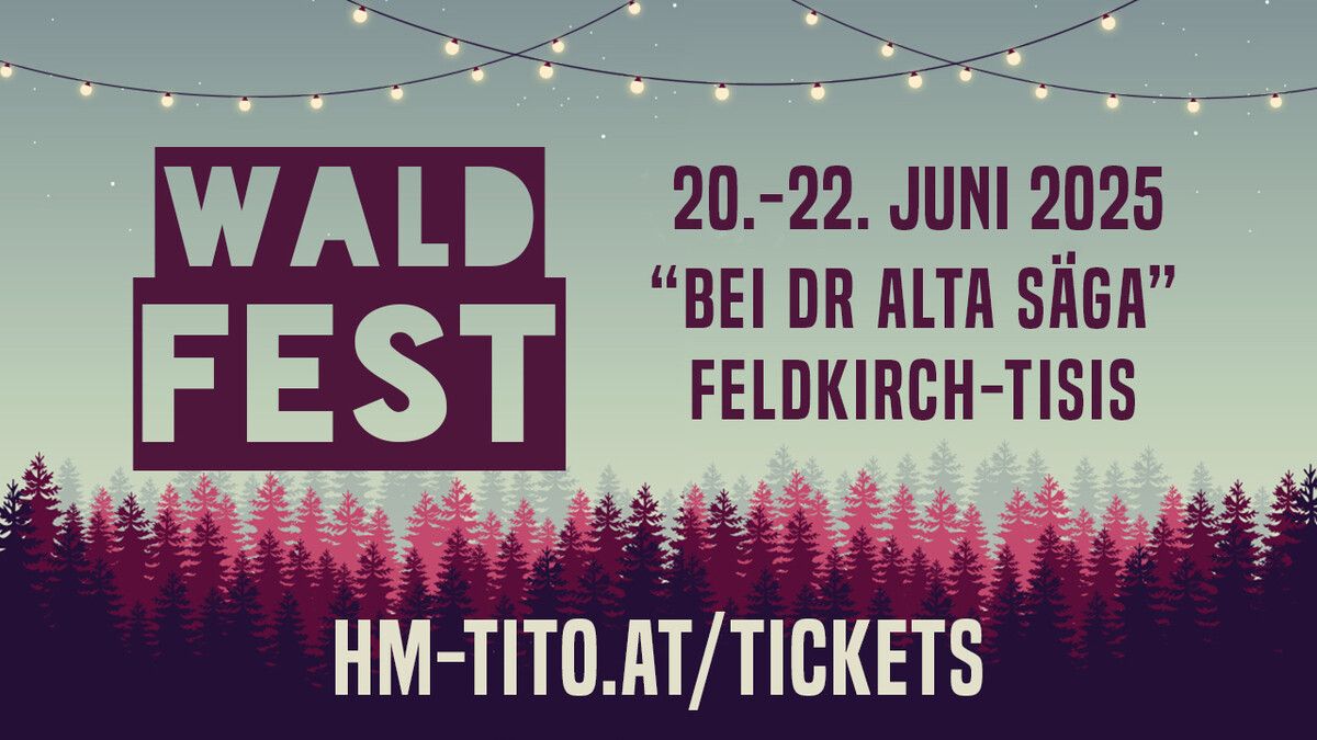 Drei Tage Musik und Feierlaune beim Jubiläumswaldfest der Harmoniemusik Tisis-Tosters.⇒Verein