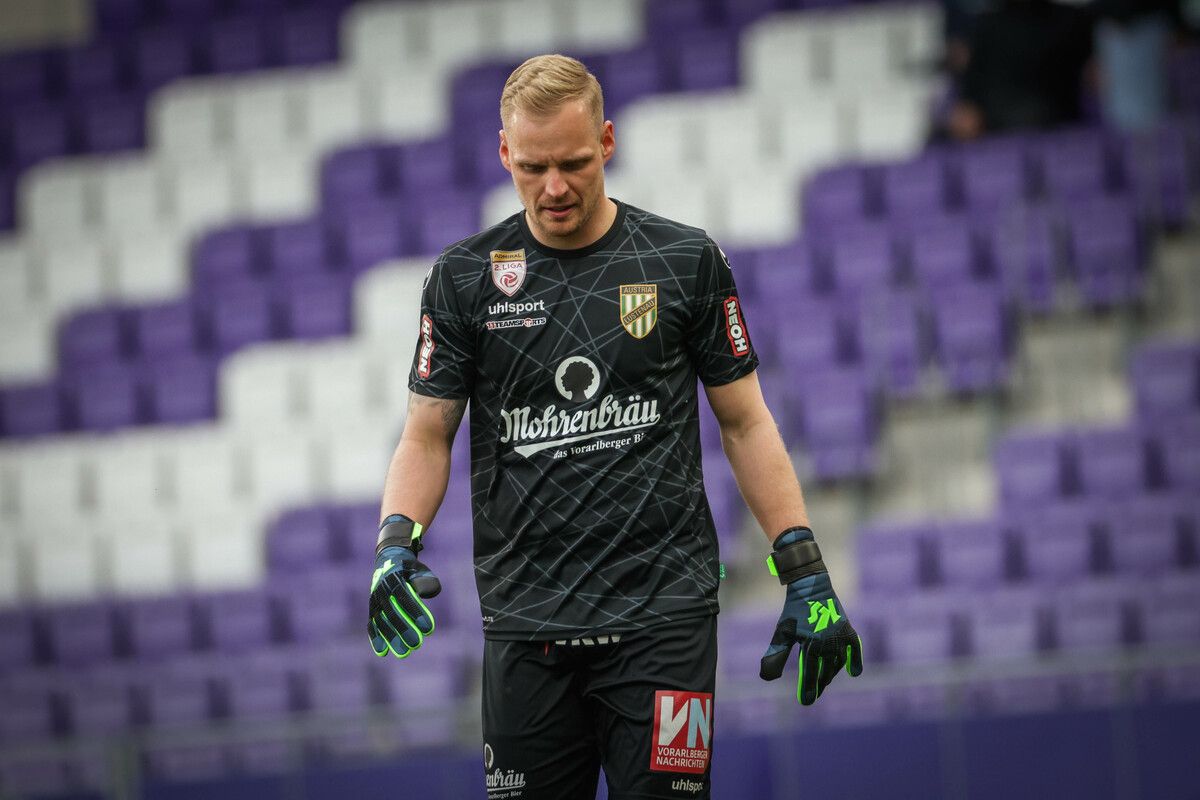 Für Austria-Goalie Domenik Schierl und Co. geht es am Sonntag um alles.⇒gepa