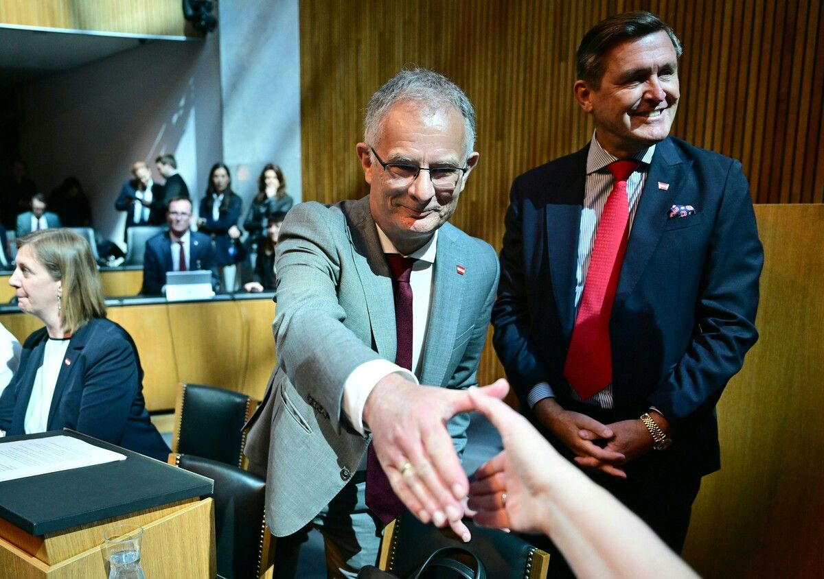 Finanzminister Markus Marterbauer (SPÖ) hielt am Dienstag seine erste Budgetrede. ⇒APA/Schlager
