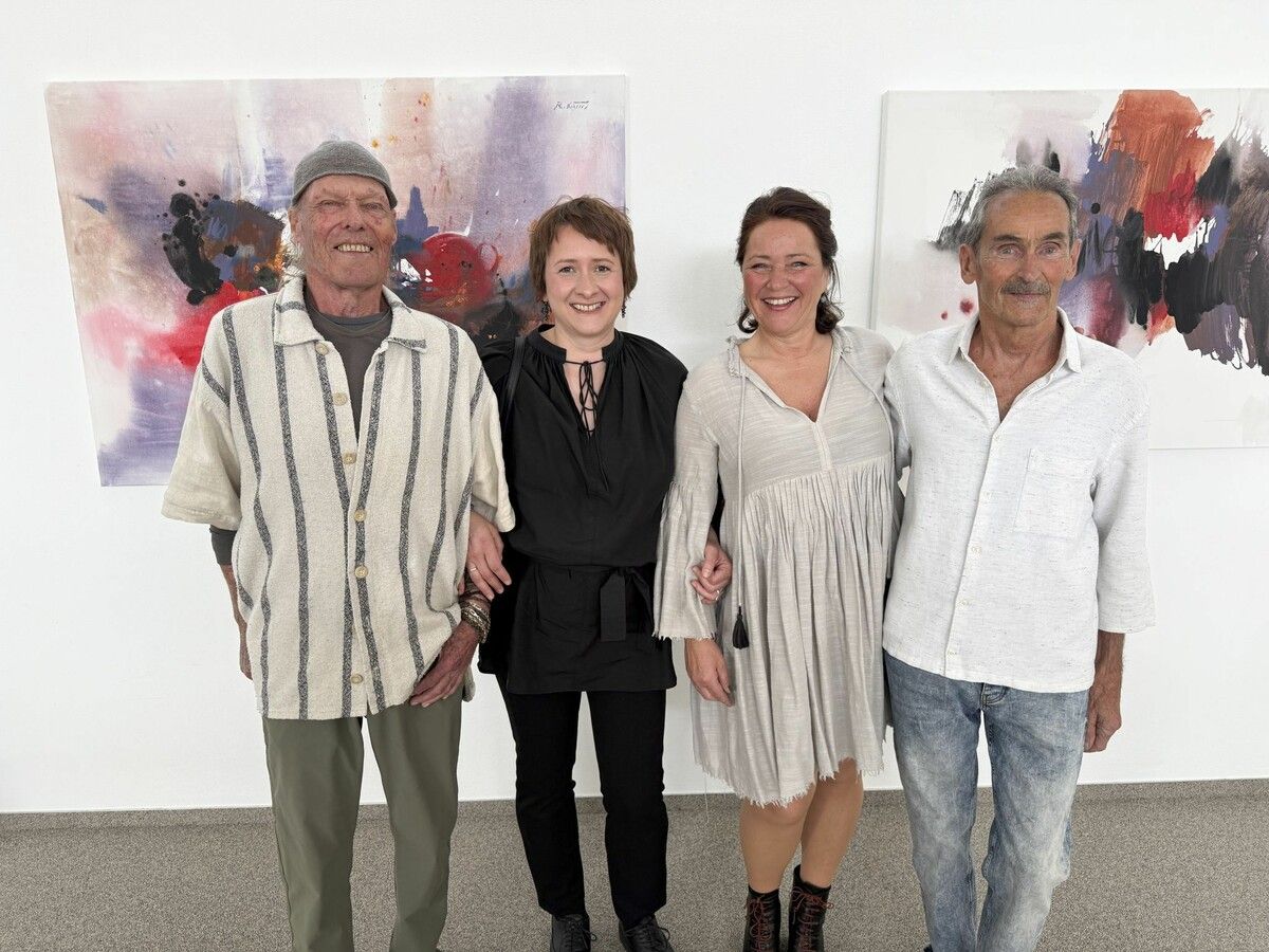 Gernot Riedmann, Katya Dronova, Margit Strolz-Denz und Rudl Lässer präsentierten ihre Werke. ⇒Franc