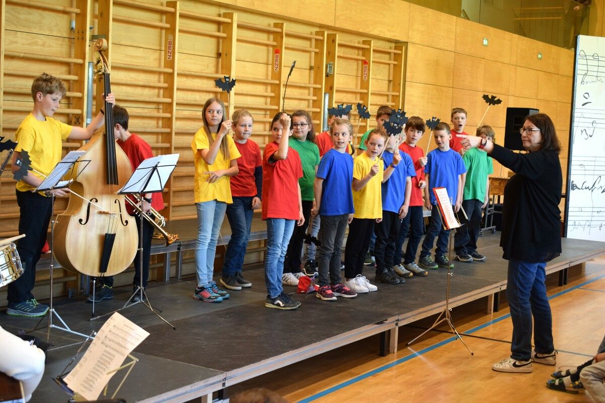 Junge Chöre demonstrieren am 22. Mai in Lingenau ihre Freude am Singen.⇒ME