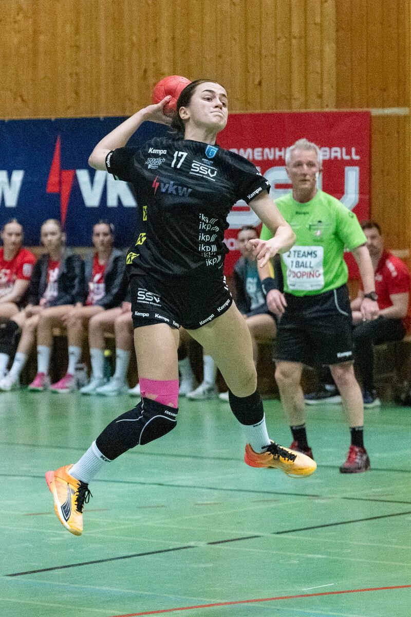 SSV-Topscorerin Ivana Zaric hatte mit elf Treffern, davon drei per Siebenmeter, maßgeblichen Anteil am Erfolg im letzten Saison-Heimspiel.⇒VN/DS