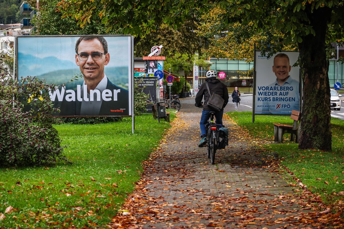 Wallner und Bitschi gaben mit ihren Parteien am meisten aus.⇒ VN/Steurer