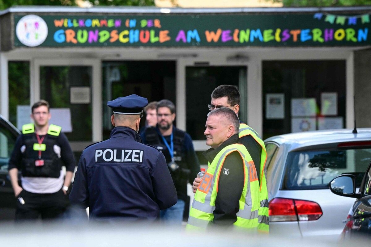 Zu dem Angriff kam es in einer Schule in Berlin-Spandau.⇒AFP