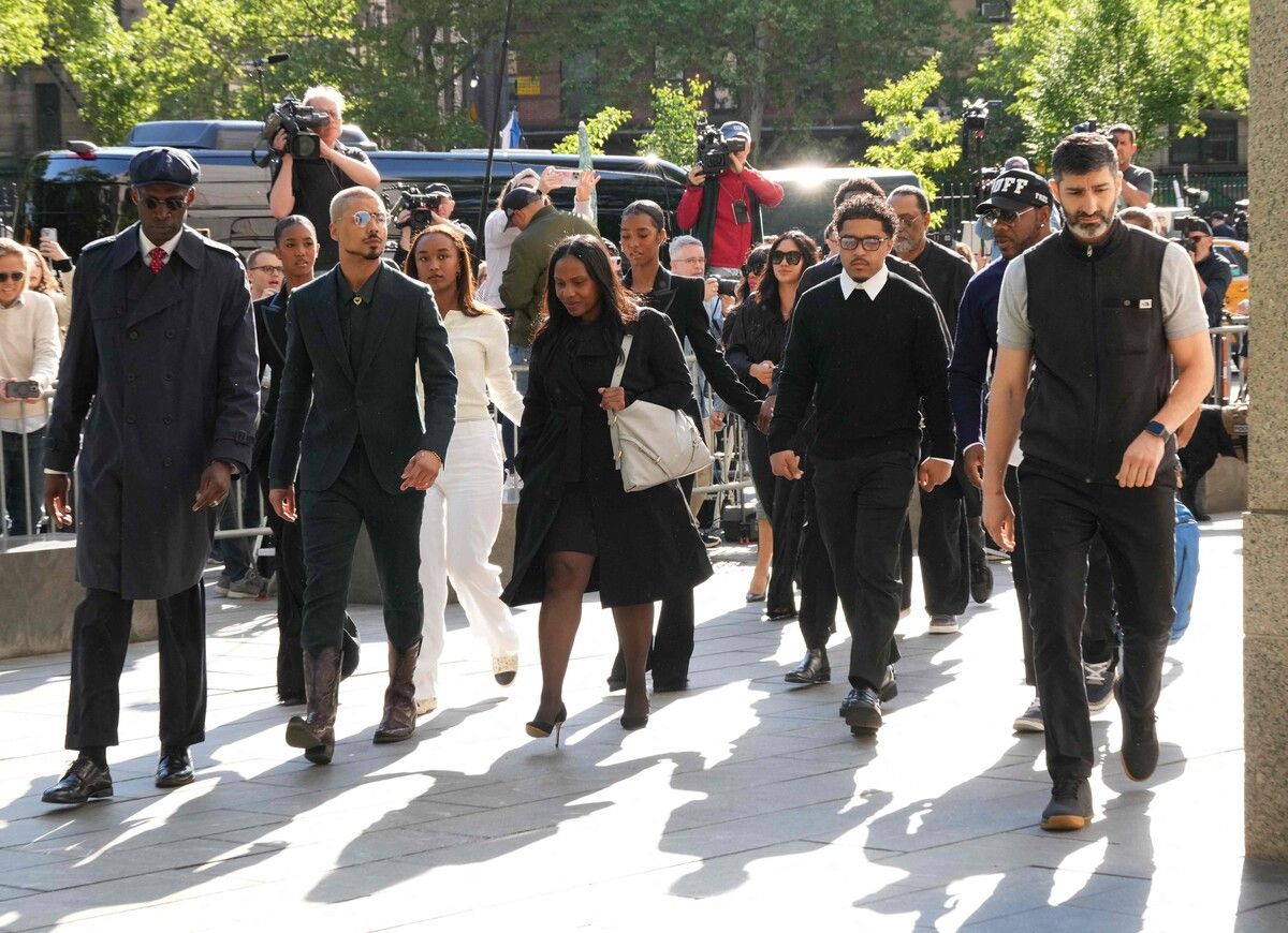 Zum Prozessauftakt waren auch mehrere von Sean Combs Kindern und seine Mutter gekommen.⇒afp