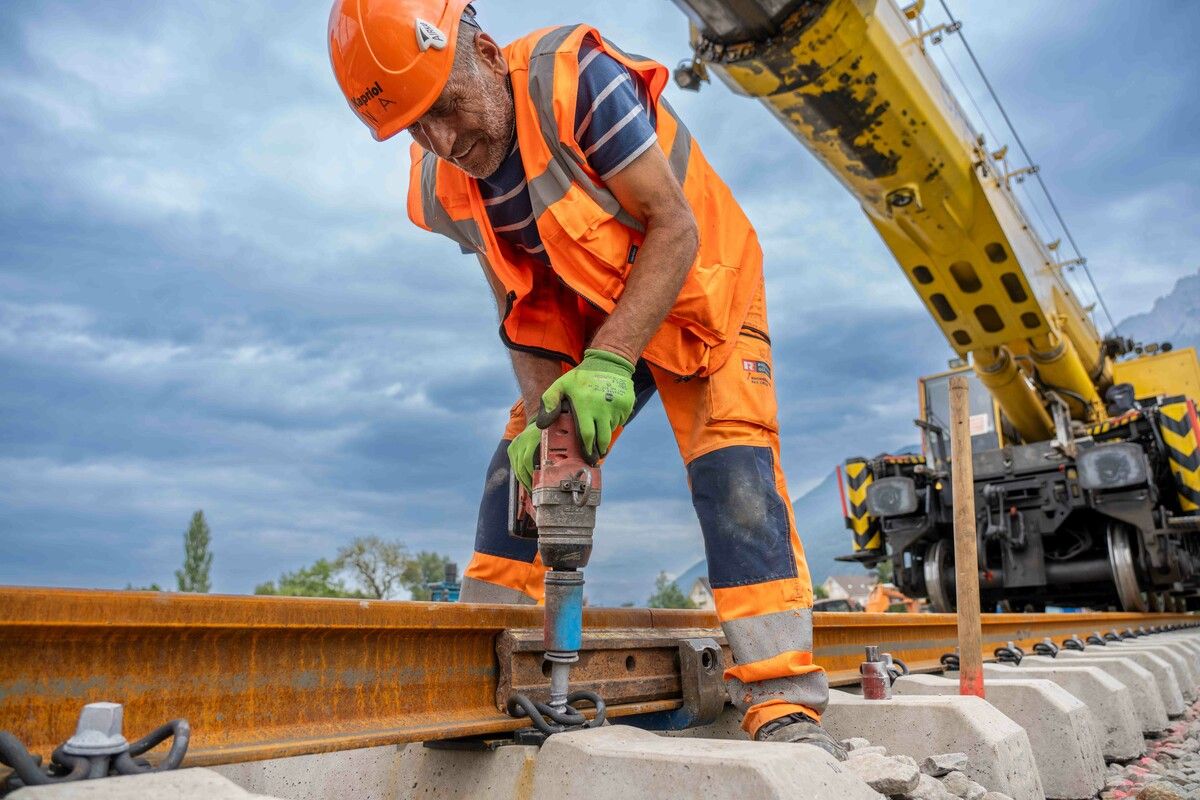 Zwischen Feldkirch und Buchs wird derzeit kräftig gebaut. ⇒ÖBB (2)