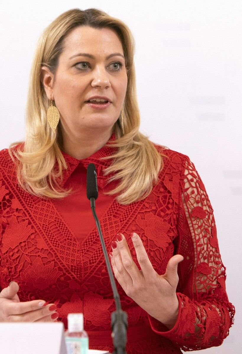 Burgenlands Landesrätin Winkler präsentierte die Arbeitspflicht. ⇒APA