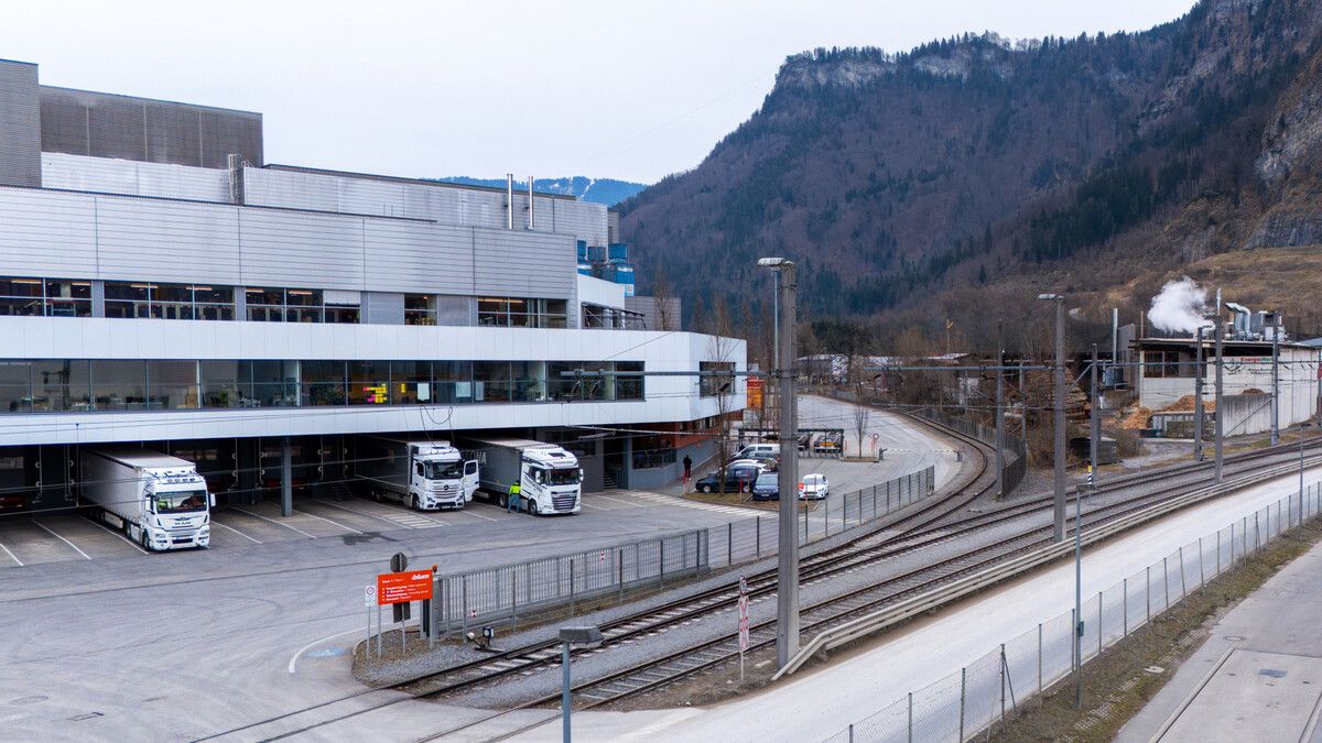 Das neue zweite Gleis bei Blum in Dornbirn. ⇒fa
