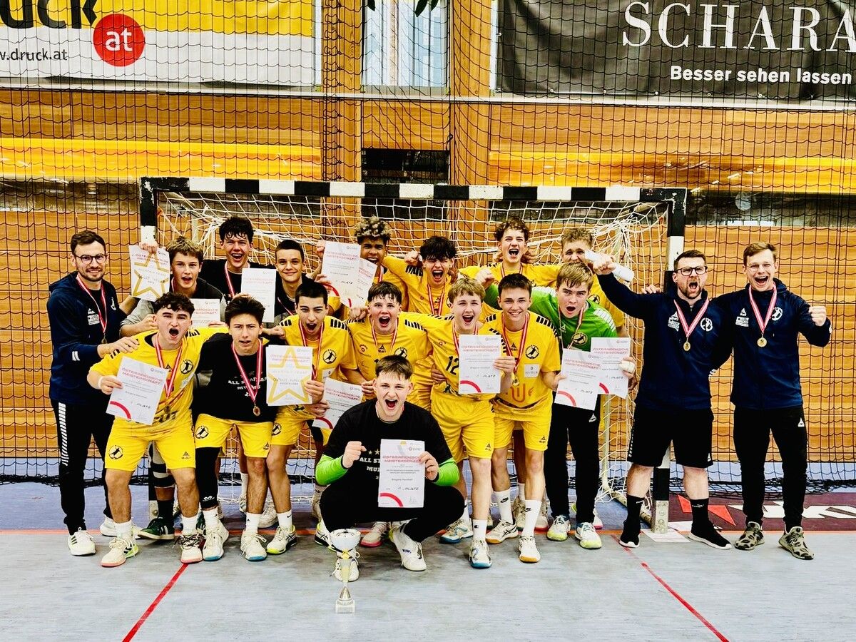 Die U15-Burschen von Bregenz Handball sicherten sich bei den Heimtitelkämpfen ohne Punktverlust und mit einem Torverhältnis von 122:66 die nationale Krone.⇒Verein