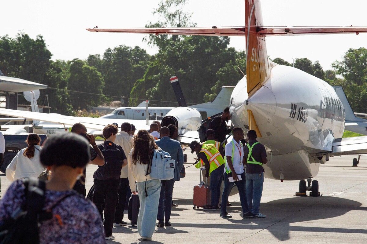 Der Flughafen von Port-au-Prince hatte wegen Bandengewalt geschlossen.⇒AFP