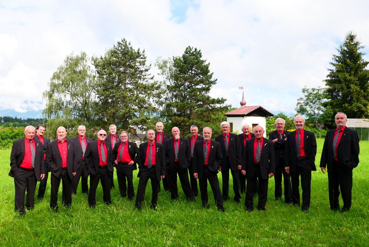 Der Männerchor Muntlix freut sich auf sein Konzert.⇒ vn/TK