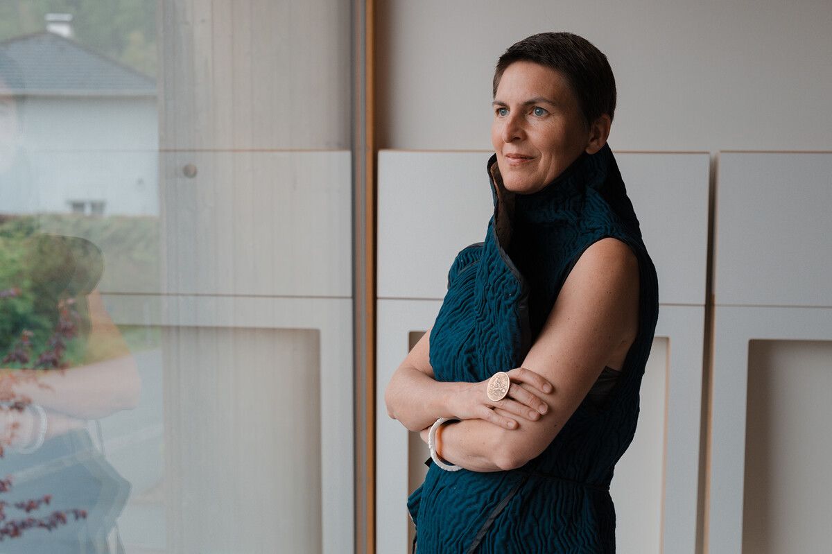Die deutsche Architektin Anna Heringer. ⇒N.Bröll