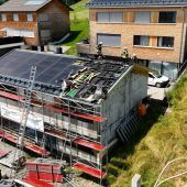Photovoltaikanlage in Flammen