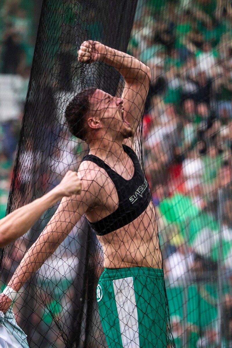 Ercan Kara schoss Rapid mit seinem Kopfballtreffer in den Europacup.⇒gepa