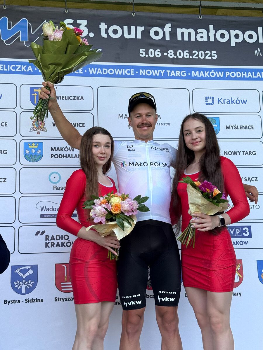 Etappensieger und Gesamtführender: Alexander Konychev vom Team Vorarlberg.⇒Eisenb