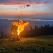 Berge in Flammen