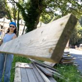 Letzte Handgriffe vor Festivalstart