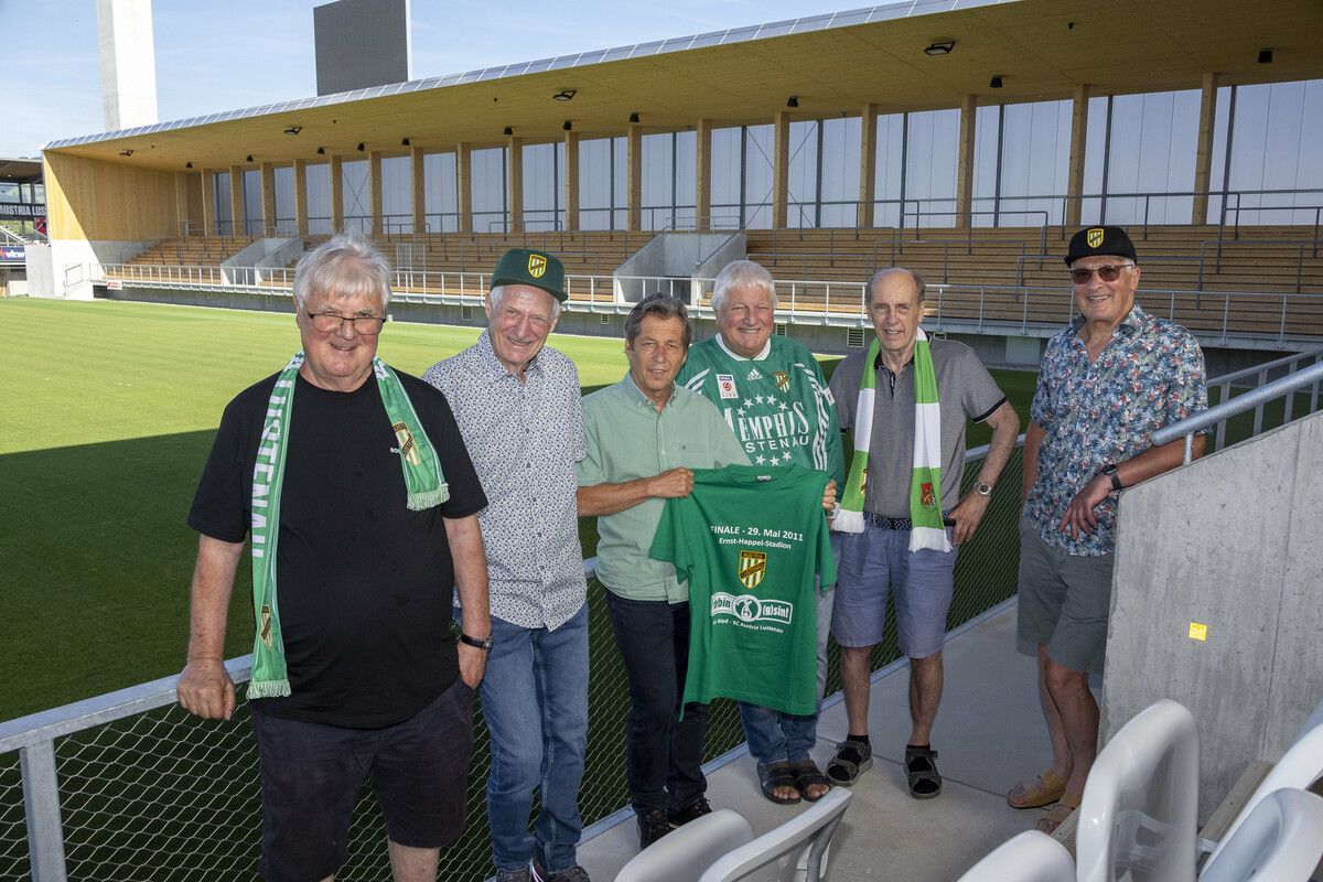 Hubert Nagel, Günther „Mister Stadion“ Fitz, Bernd Bösch, Reinhard Bösch, Lothar Grabher und Edi Riedmann.⇒pauli