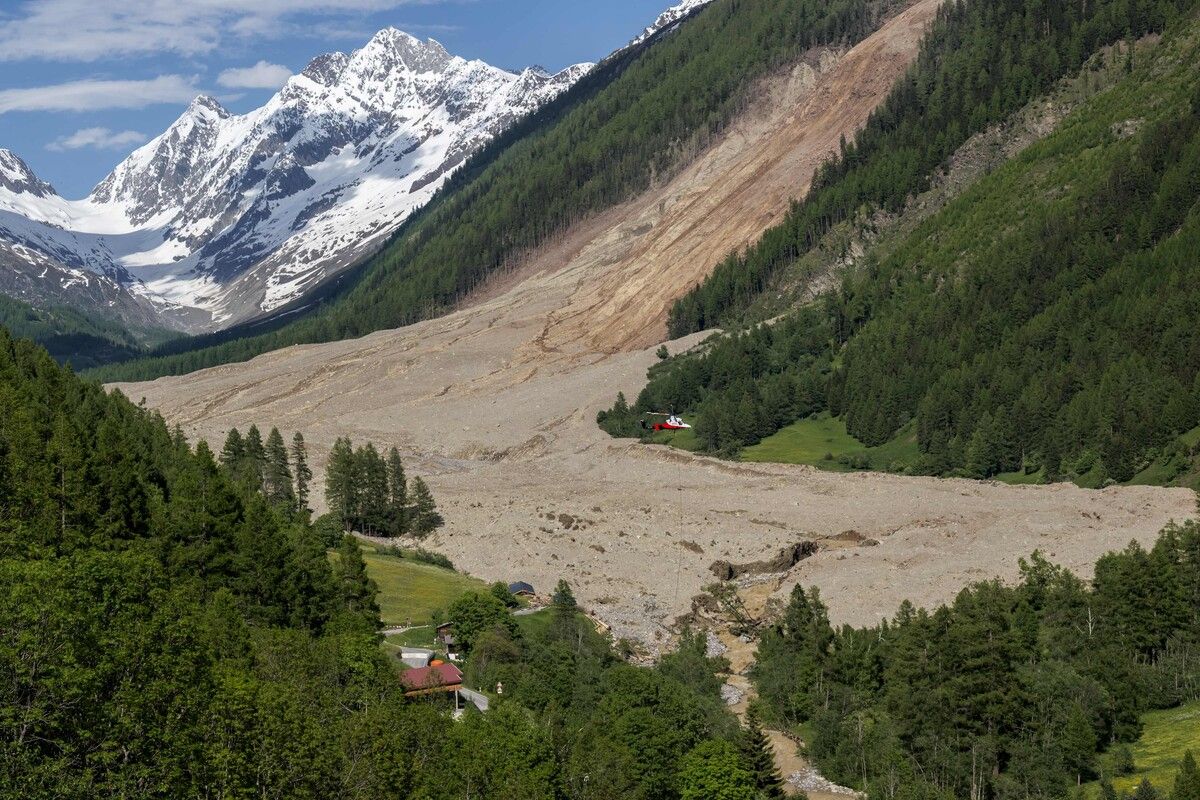 Laut Experten ist wohl der Klimawandel Ursache des Gletscherabbruchs.⇒afp