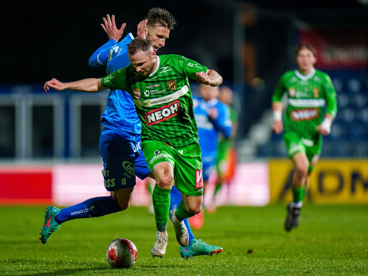 Leo Mikic kämpfte in der Saison 2024/25 mit Austria Lustenau gegen den Abstieg aus der 2. Liga. Mit seinem neuen Club Mostar will der Mittelfelspieler in die Champions League.⇒gepa
