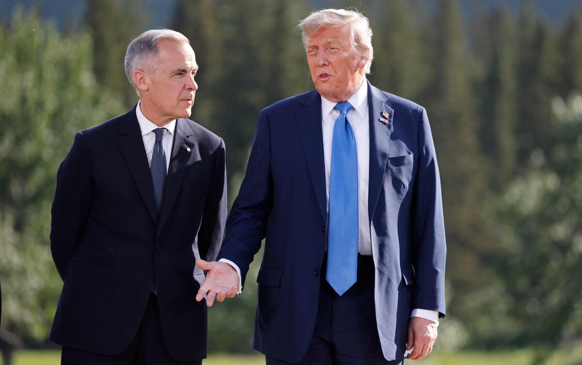 Mark Carney und Donald Trump streben nun eine Einigung an.⇒AFP