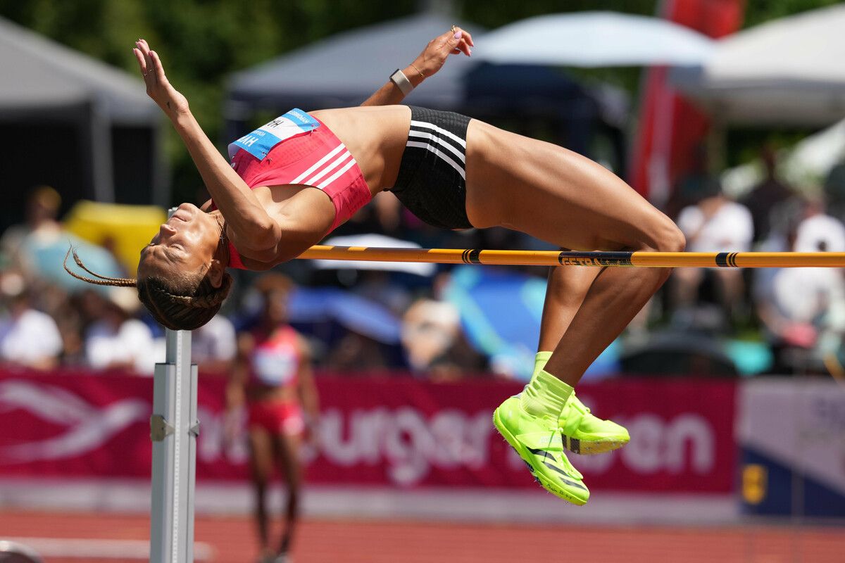 Anna Hall sorgte bei der Jubiläumsauflage 2025 mit ihren 7032 Punkten für neue Maßstäbe im Siebenkampf. ⇒GEPA