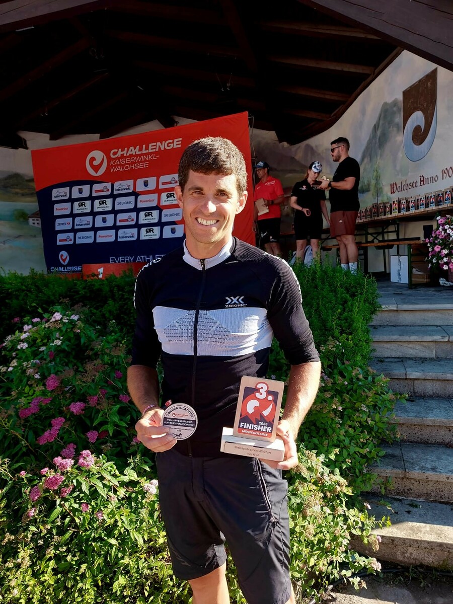 Nach ÖM-Gold im Aquathlon zeigte Daniel Blum beim 70.3 erneut groß auf.⇒Privat
