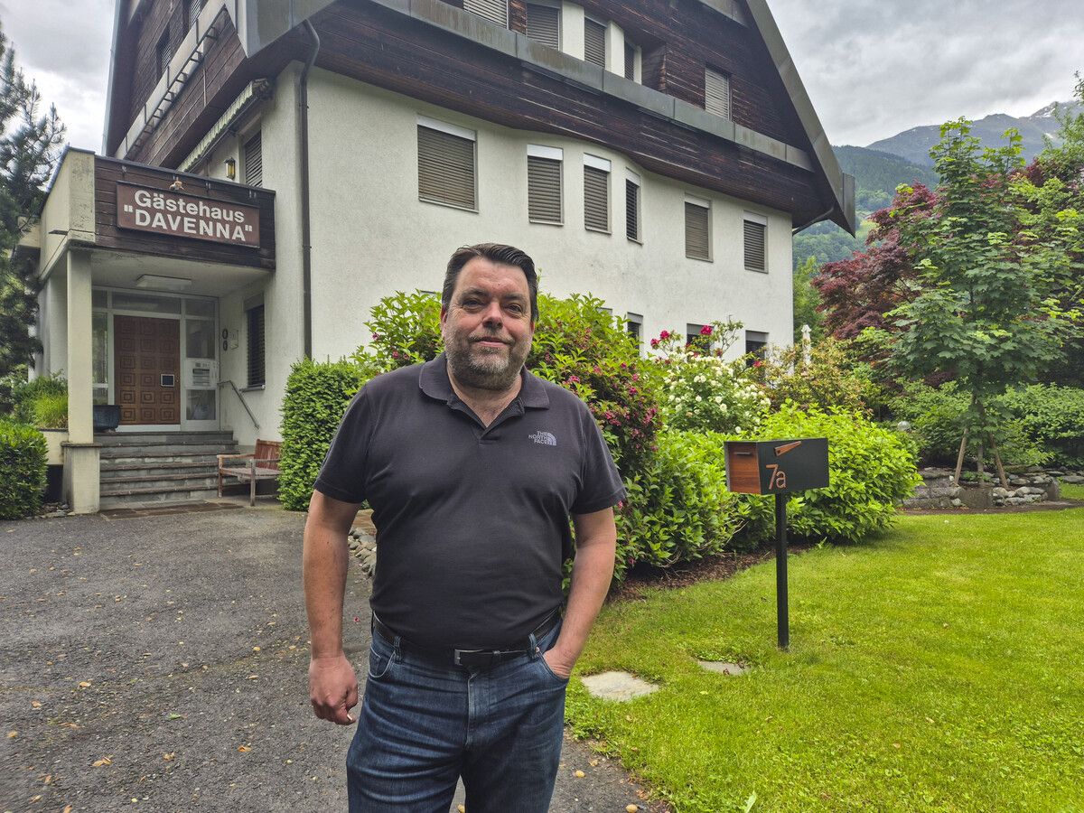 Privatzimmervermieter Wolfgang Raunicher vermietet in seinem Haus zwei Ferienwohnungen. ⇒VN/JUN