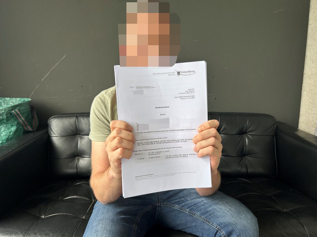 Rene K. ärgert sich über Inhalte im Bescheid der Bezirkshauptmannschaft. ⇒vn/sohm