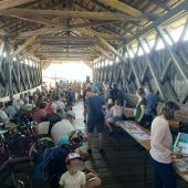 Fahrraddemo durchs Ried