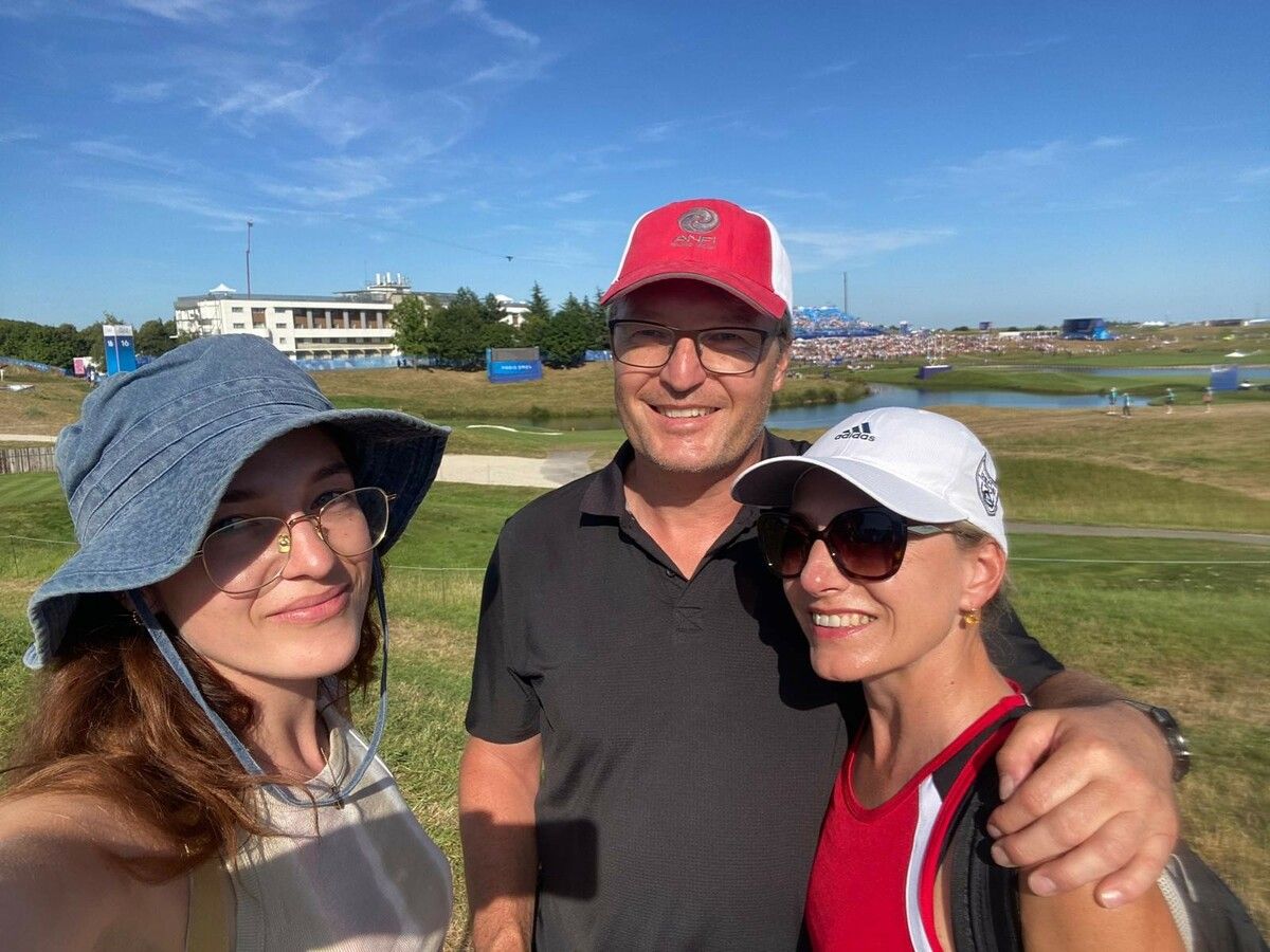Stefan Hämmerle mit Frau Nina und Tochter Leonie. ⇒Hämmerle