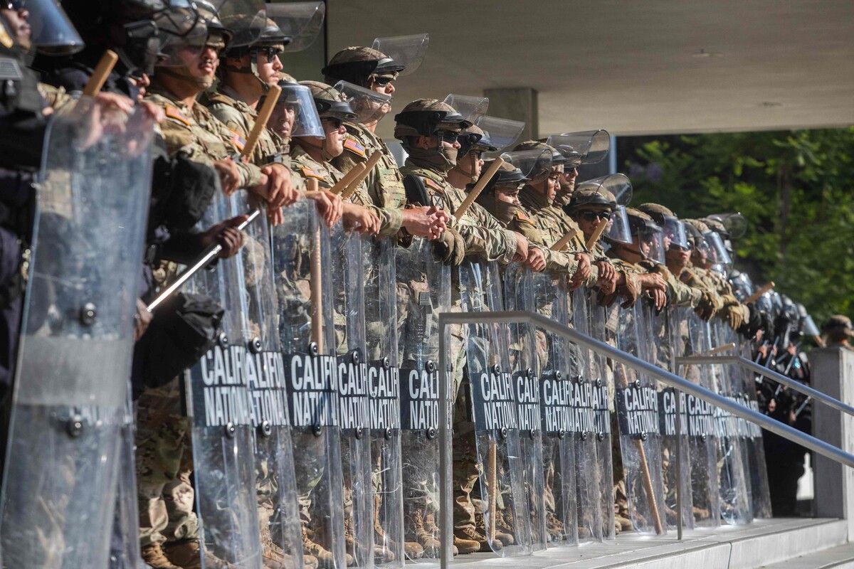Trump darf die Nationalgarde am Wochenende, an dem in Los Angeles mehrere Kundgebungen geplant sind, weiter einsetzen.⇒AFP