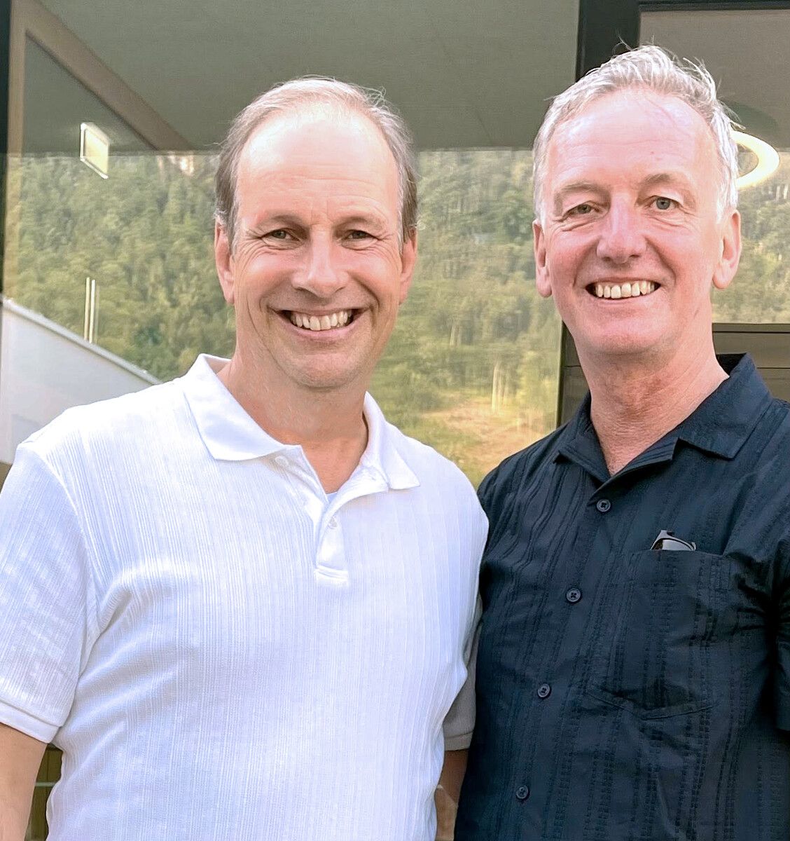 Bürgermeister Dieter Egger (links) bedankte sich bei Direktor Christof Jagg. ⇒Stadt Hohenems