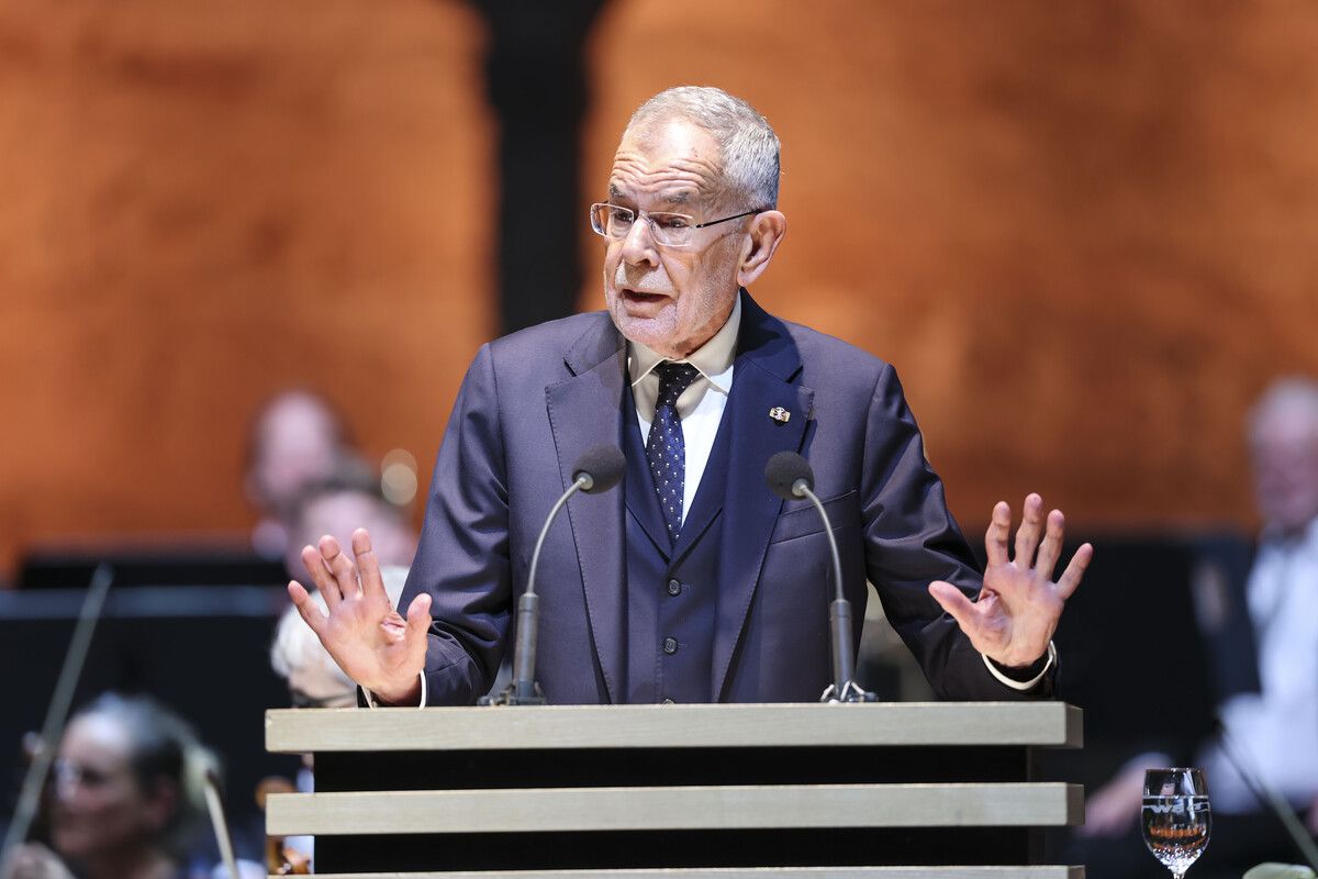Bundespräsident Alexander Van der Bellen eröffnete die Salzburger Festspiele. ⇒APA