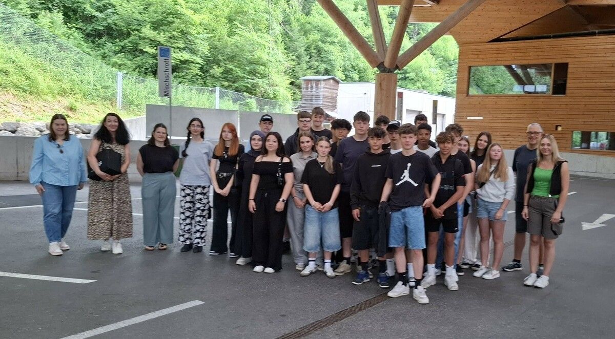 Die Schüler informierten sich im DLZ Blumenegg über Klima und Kreislaufwirtschaft. ⇒Poly Thüringen