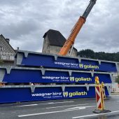 Lieferverzug bremst Behelfsbrücke