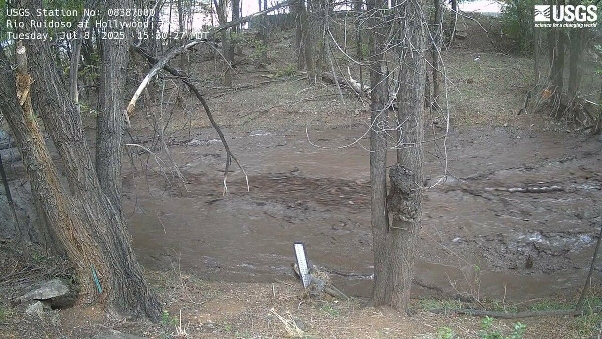 Im Bergort Ruidoso riss die Sturmflut ein ganzes Haus mit.⇒AFP